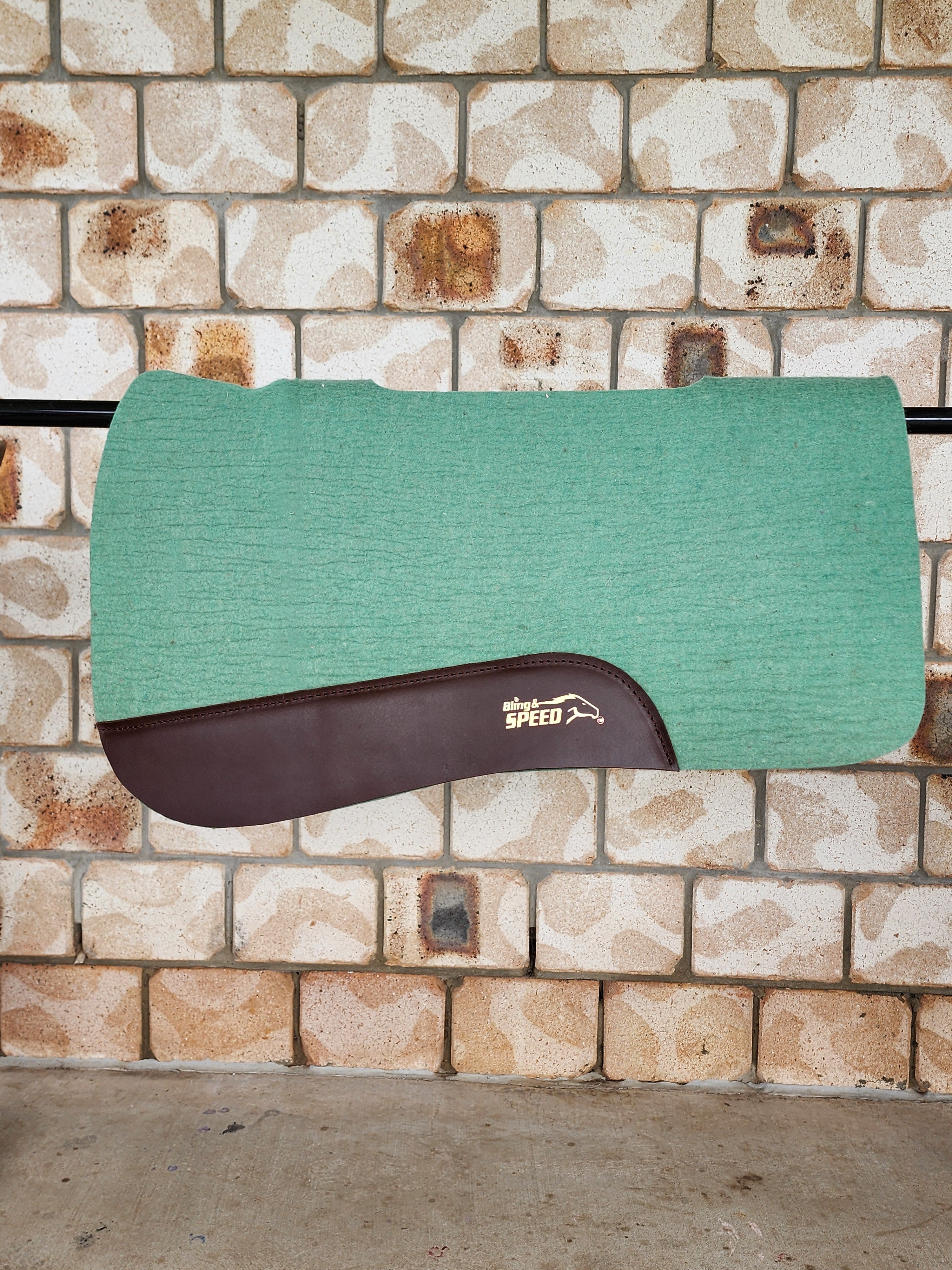 Full Wither and Spine Relief Merino Wool Felt Saddle Pad - Dusty Sage
