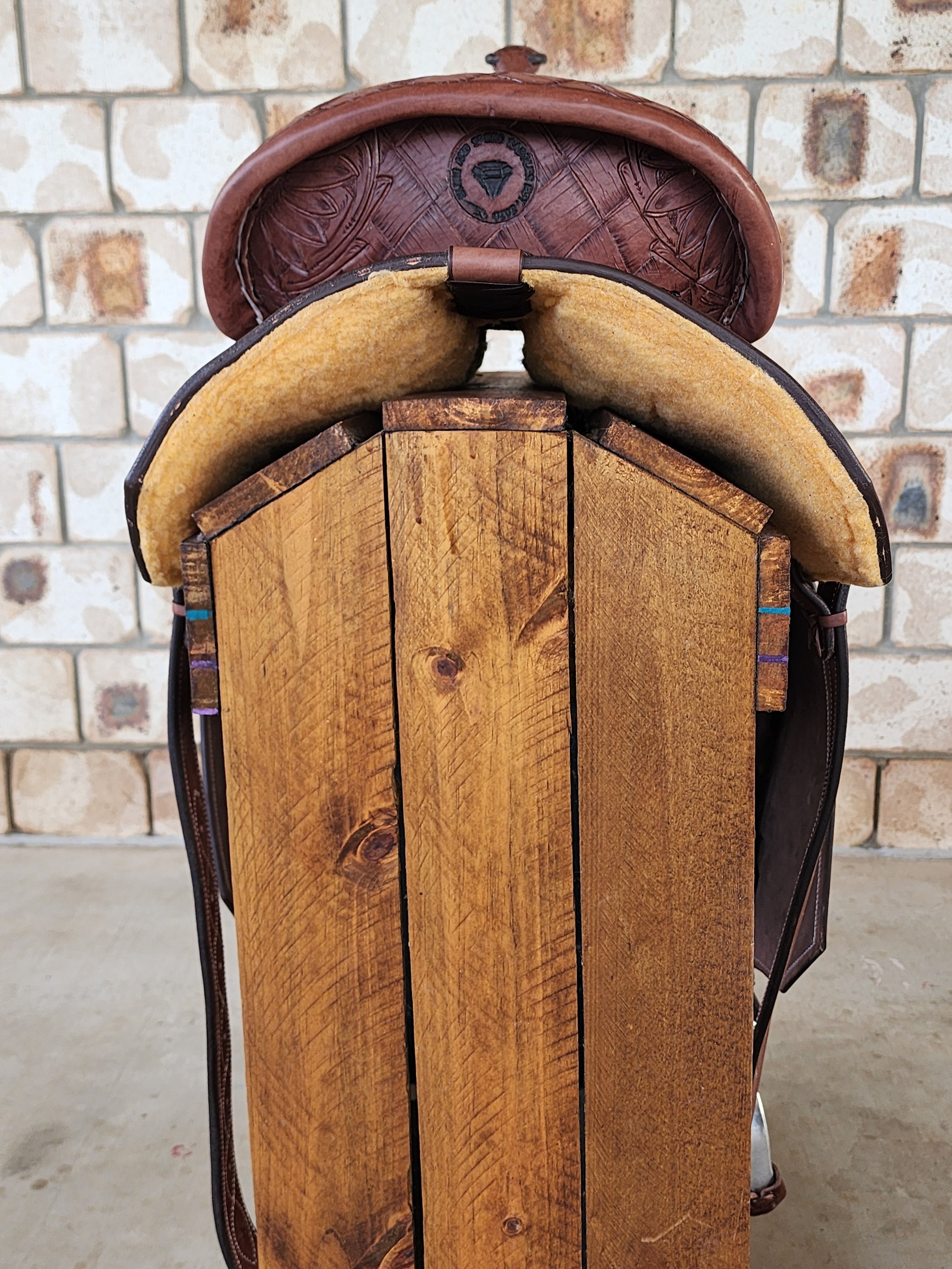 Leather Barrel Racing Saddle 13" - Sunny Days