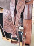 Load image into Gallery viewer, Leather Barrel Racing Saddle 13" - Sunny Days
