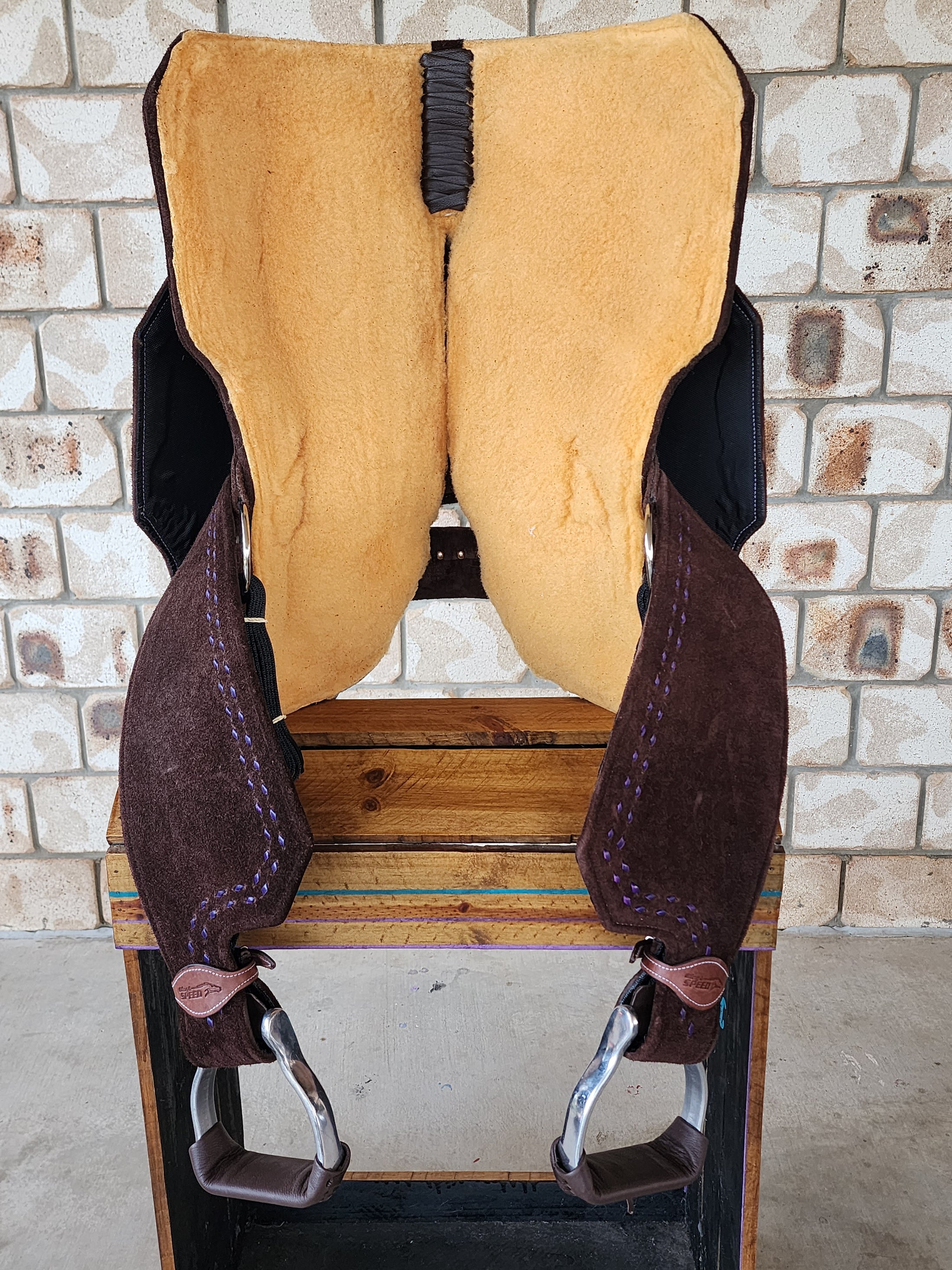 Neoprene Barrel Racing Saddle 14.5" - BR42 - Purple