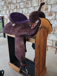 Load image into Gallery viewer, Neoprene Barrel Racing Saddle 14.5" - BR42 - Purple
