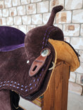 Load image into Gallery viewer, Neoprene Barrel Racing Saddle 14.5" - BR42 - Purple
