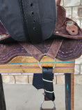 Load image into Gallery viewer, Neoprene Barrel Racing Saddle 14.5" - BR42 - Purple
