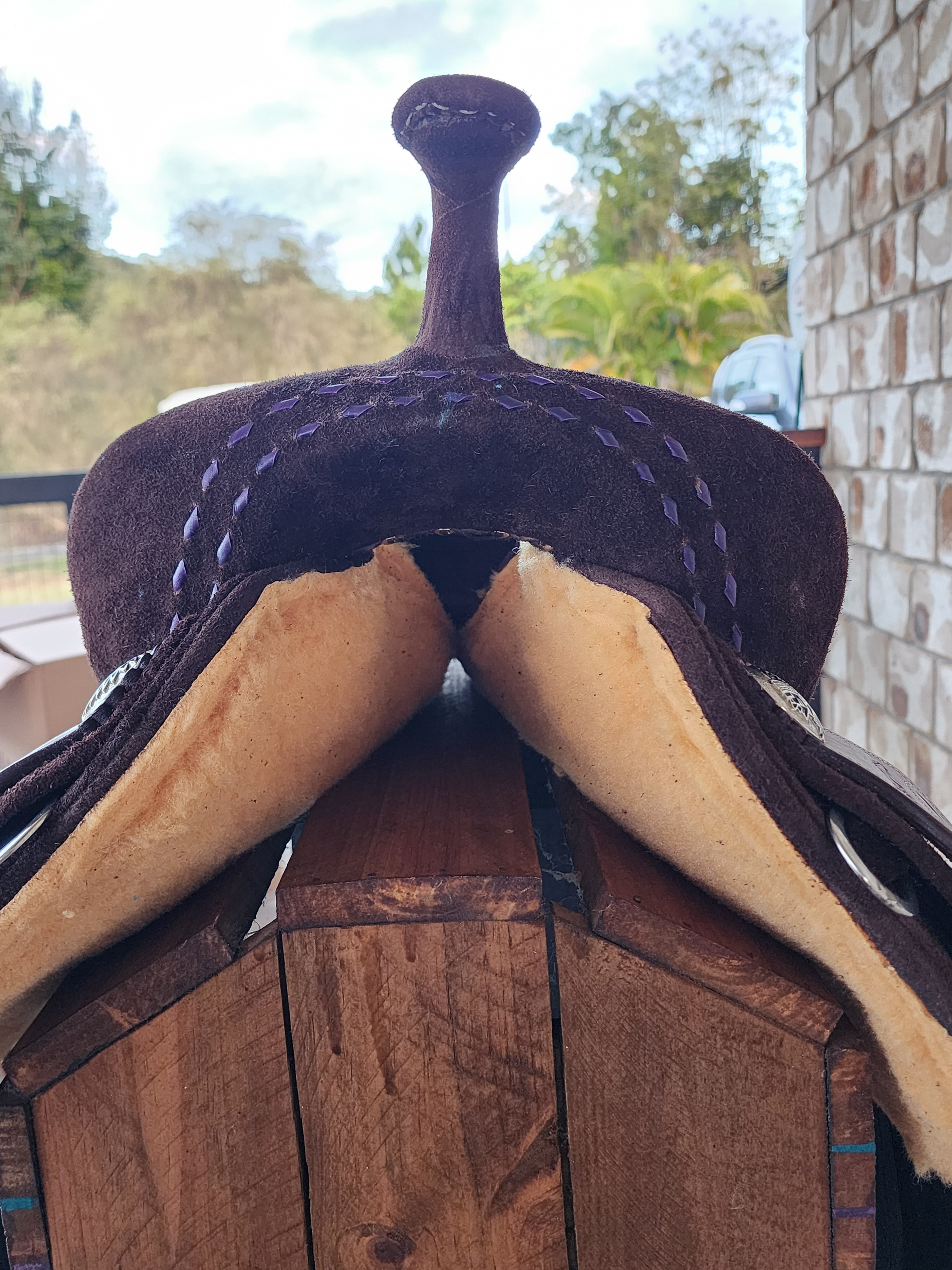 Neoprene Barrel Racing Saddle 14.5" - SQHB, 6.5" Gullet