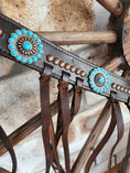 Load image into Gallery viewer, Bling and Speed Copper and Turquoise Tack Set
