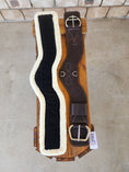 Load image into Gallery viewer, Shoulder Relief Girth with Removable Velcro Synthetic Wool Liner
