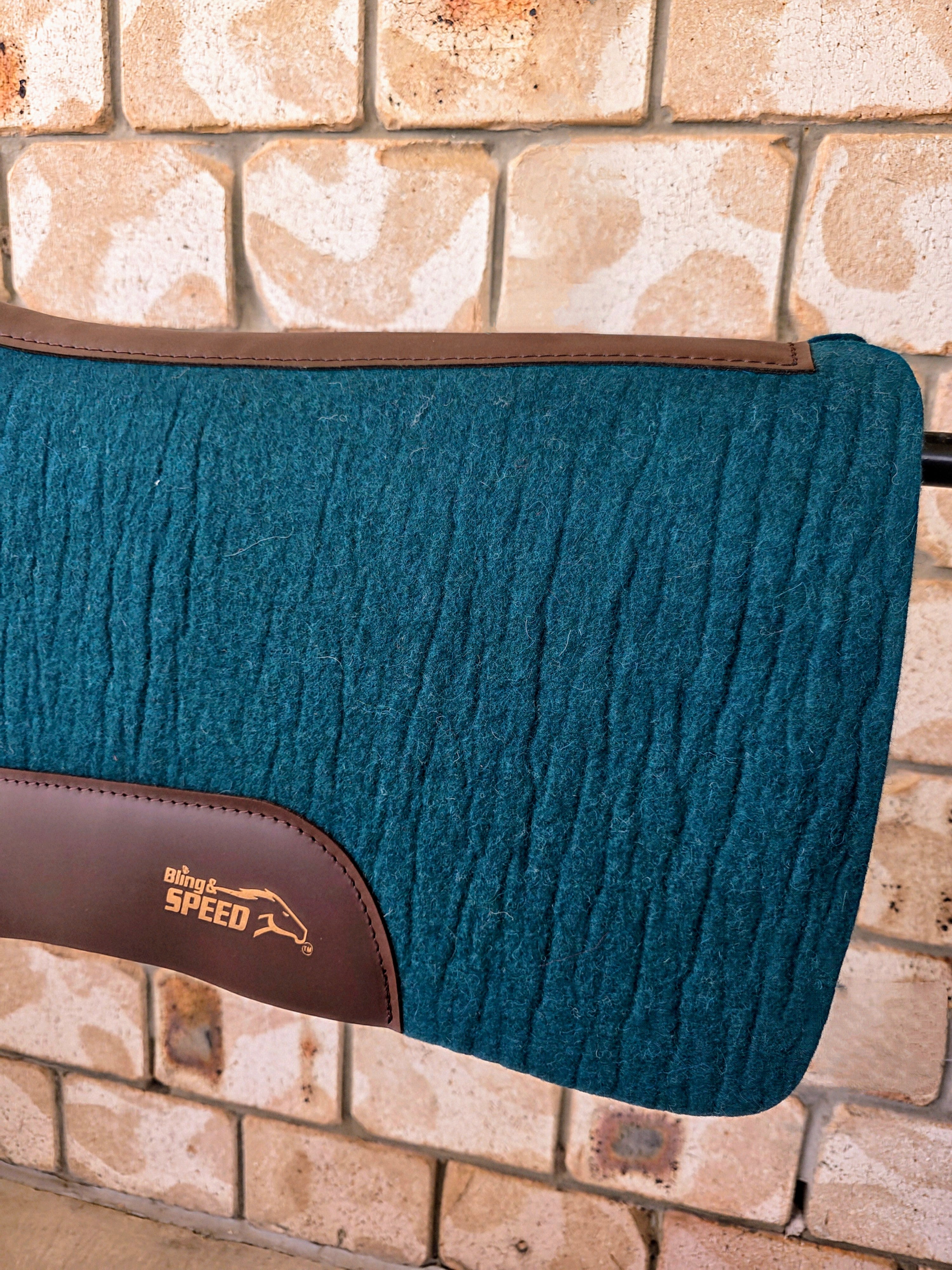 Full Wither Relief Merino Wool Felt Saddle Pad - Green
