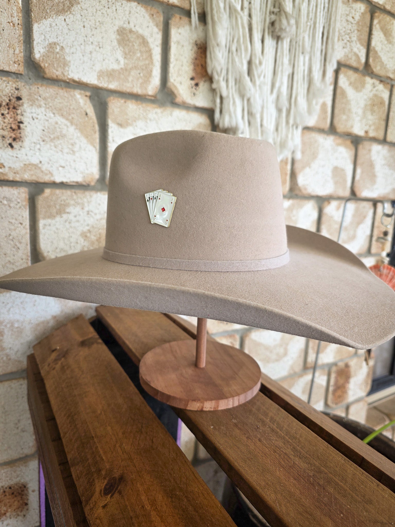 Stacked Deck - Enamel Hat Pin