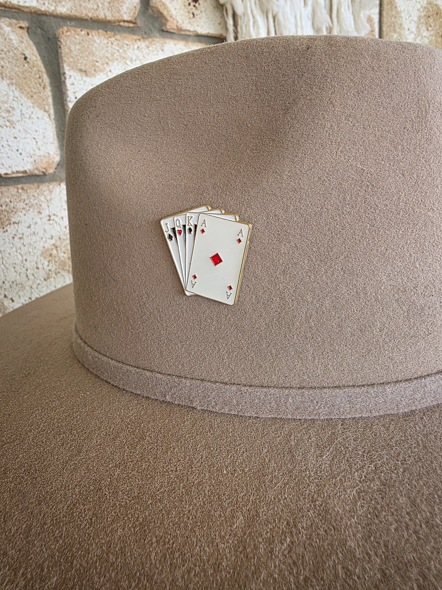 Stacked Deck - Enamel Hat Pin