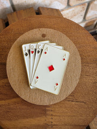 Stacked Deck - Enamel Hat Pin