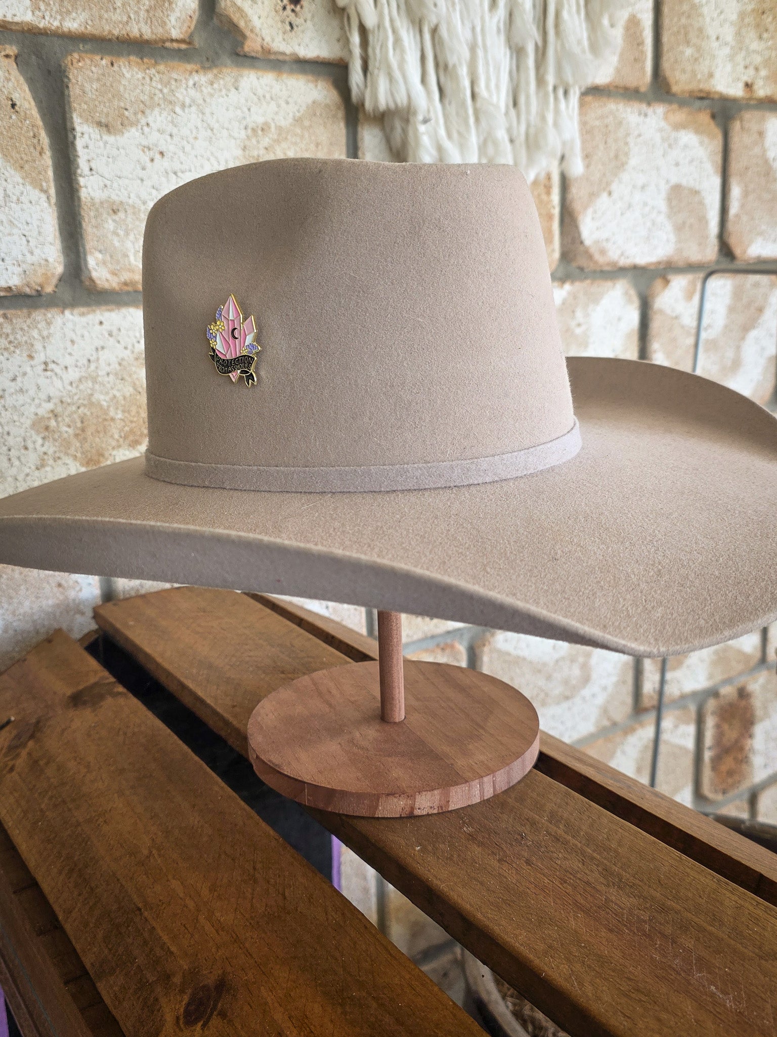 Protection From Aholes - Enamel Hat Pin