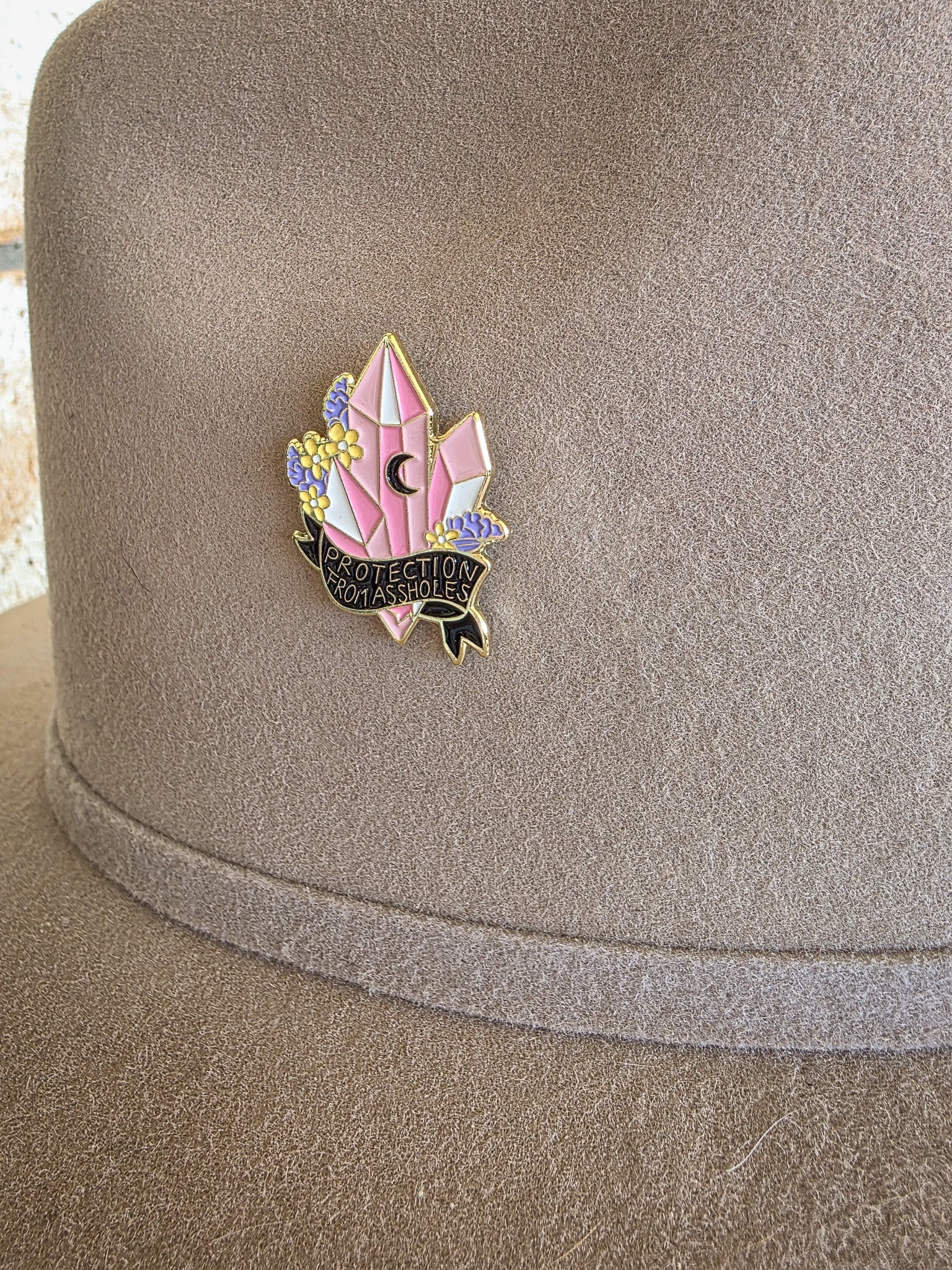 Protection From Aholes - Enamel Hat Pin