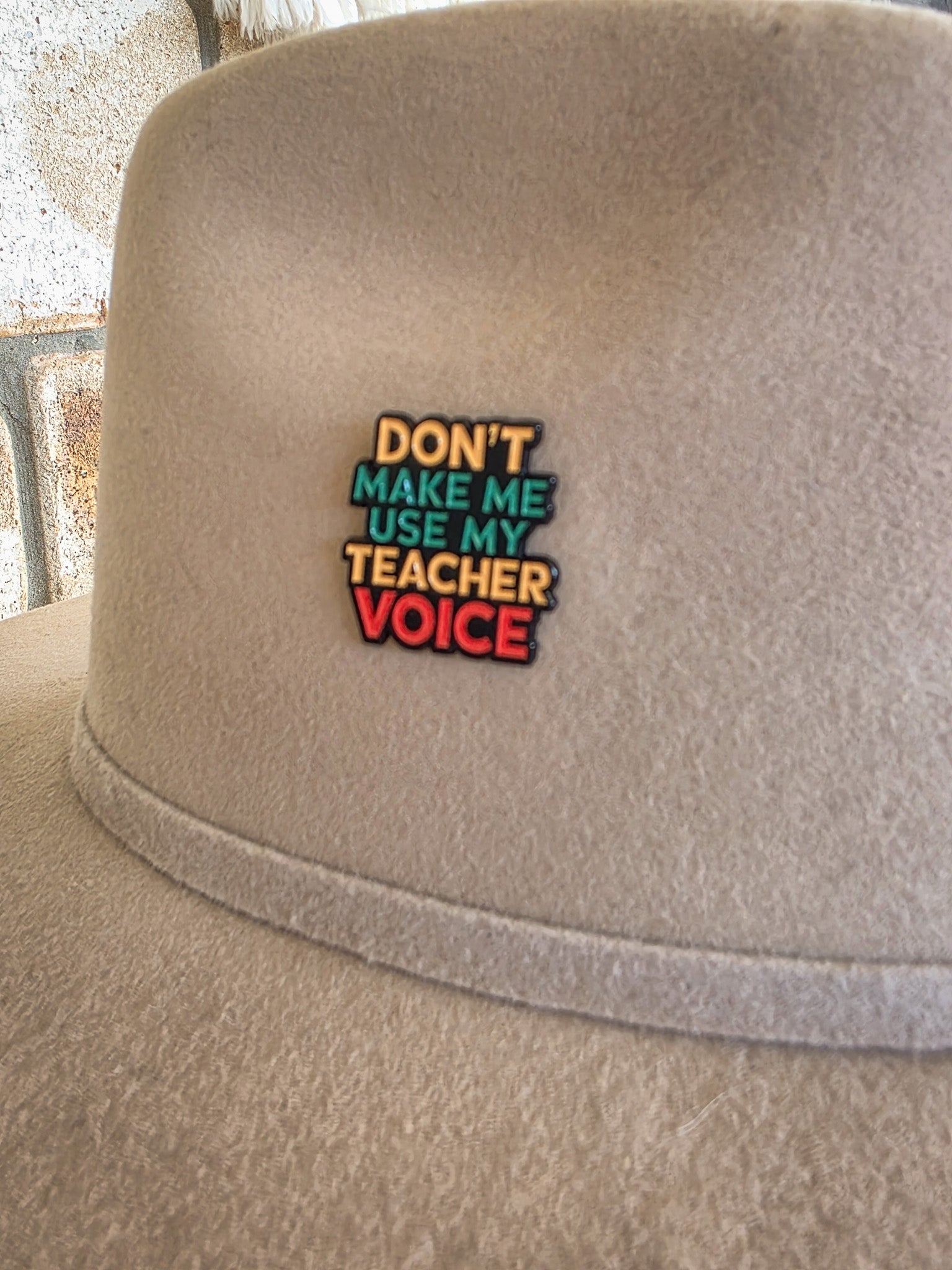 Teacher Voice - Enamel Hat Pin