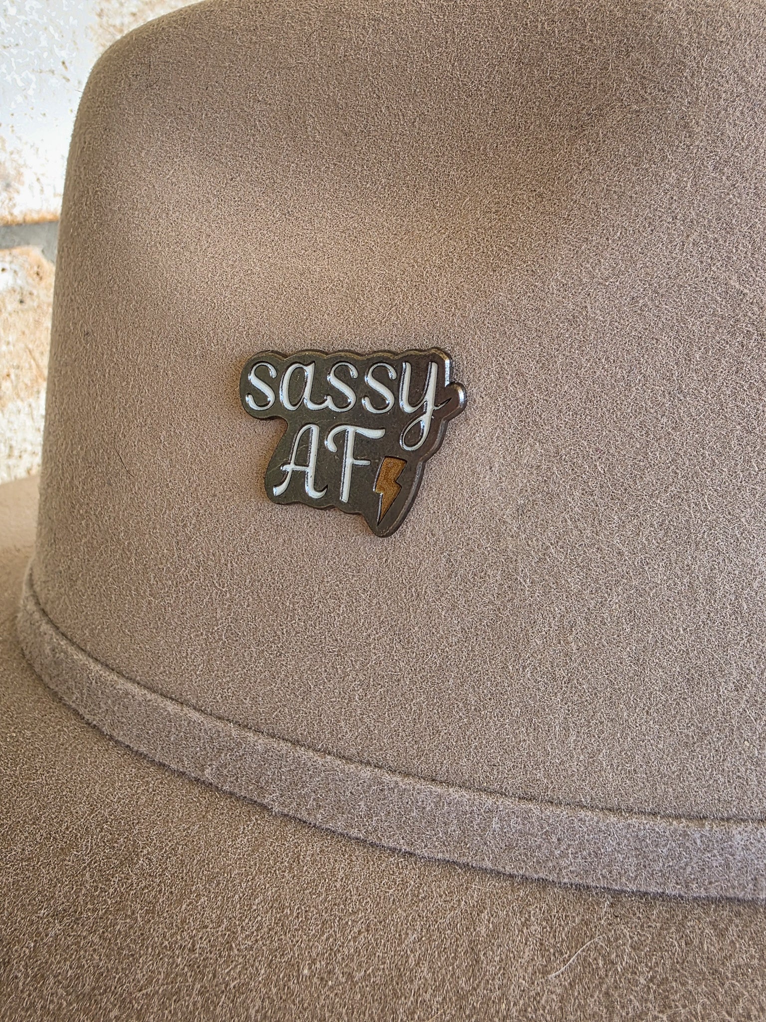 Sassy AF - Enamel Hat Pin