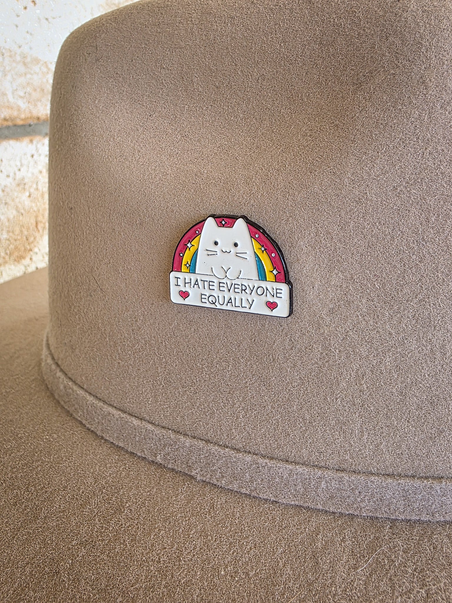 I hate everyone equally - Enamel Hat Pin
