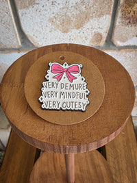 Very Demure, Very Mindful, Very Cutesy - Enamel Hat Pin