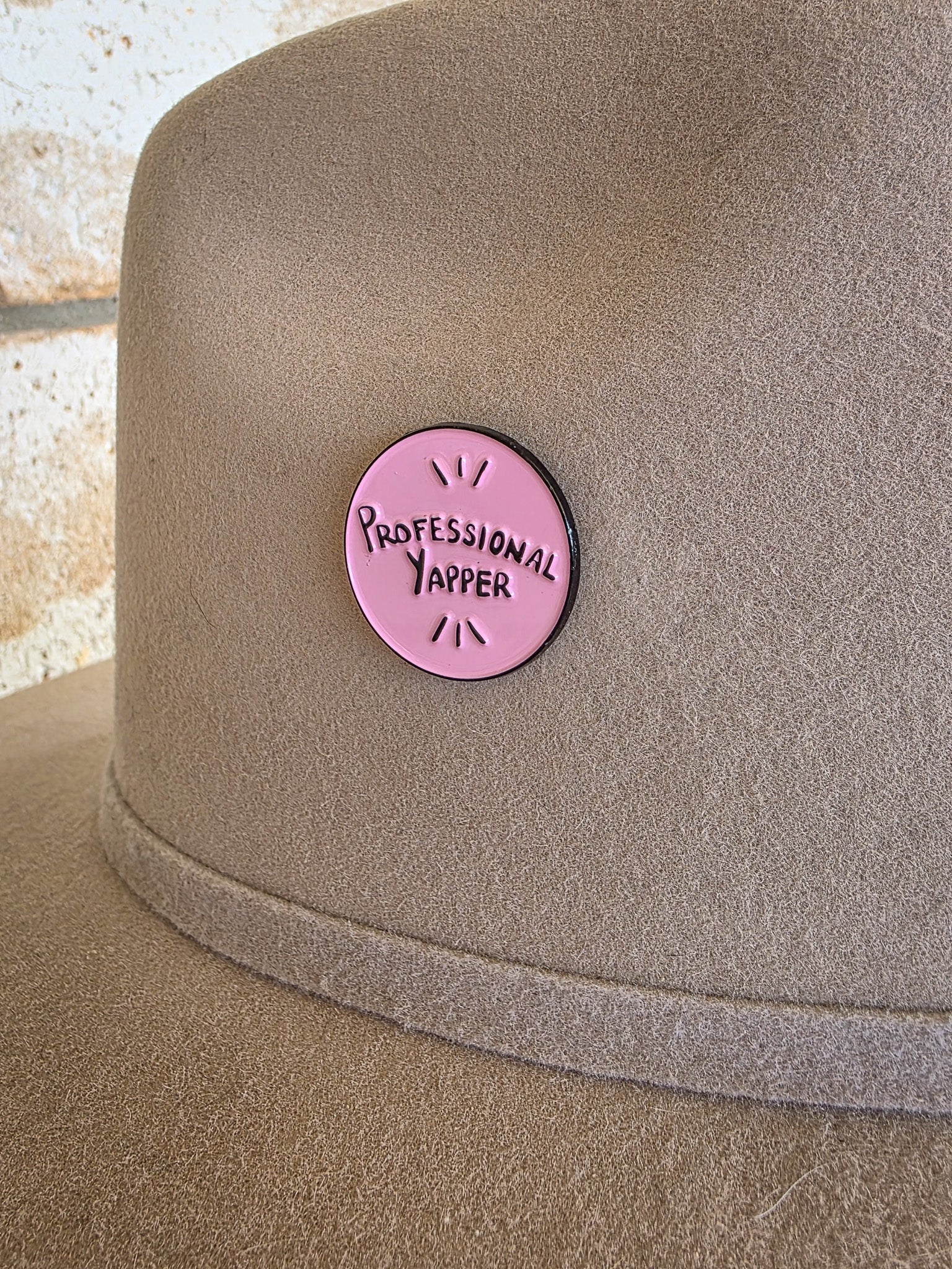 Professional Yapper - Enamel Hat Pin