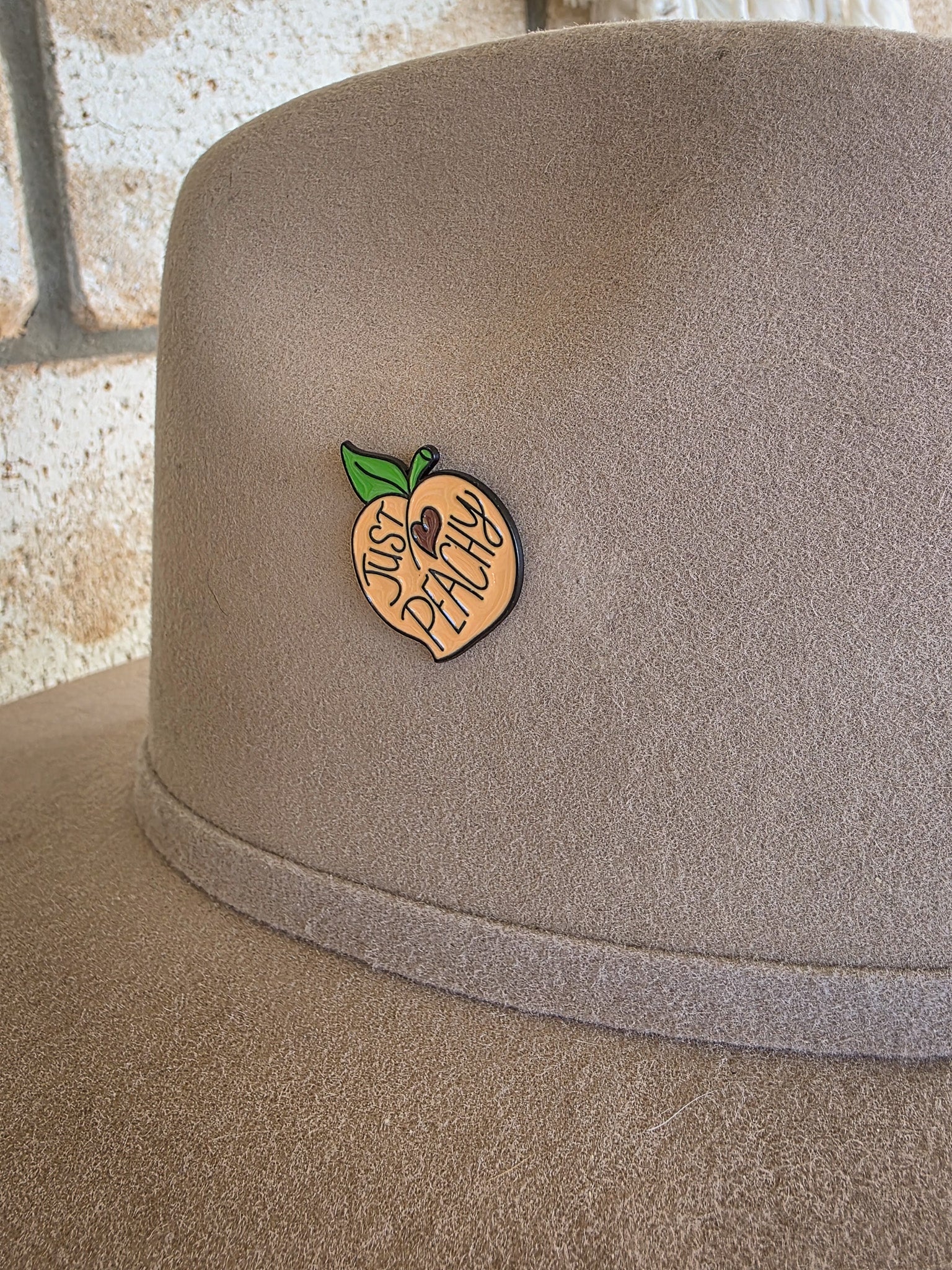 Just Peachy - Enamel Hat Pin