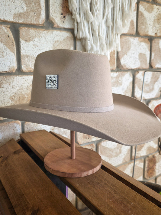 Sarcastic Answer - Enamel Hat Pin