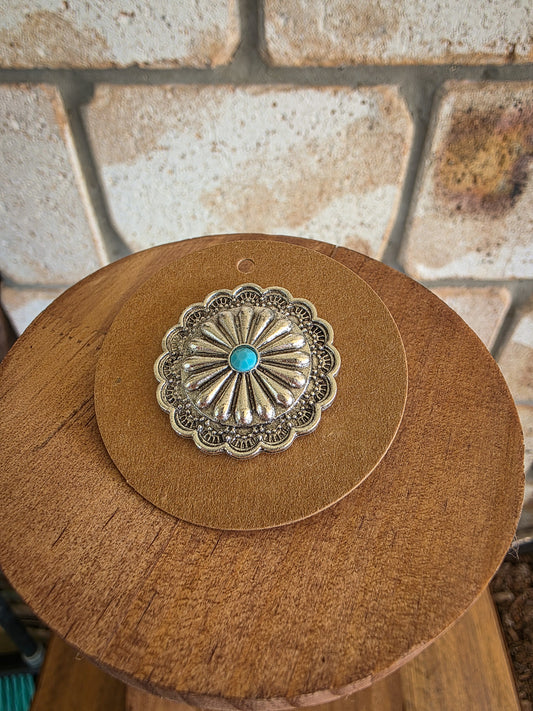 Western Concho - Enamel Hat Pin