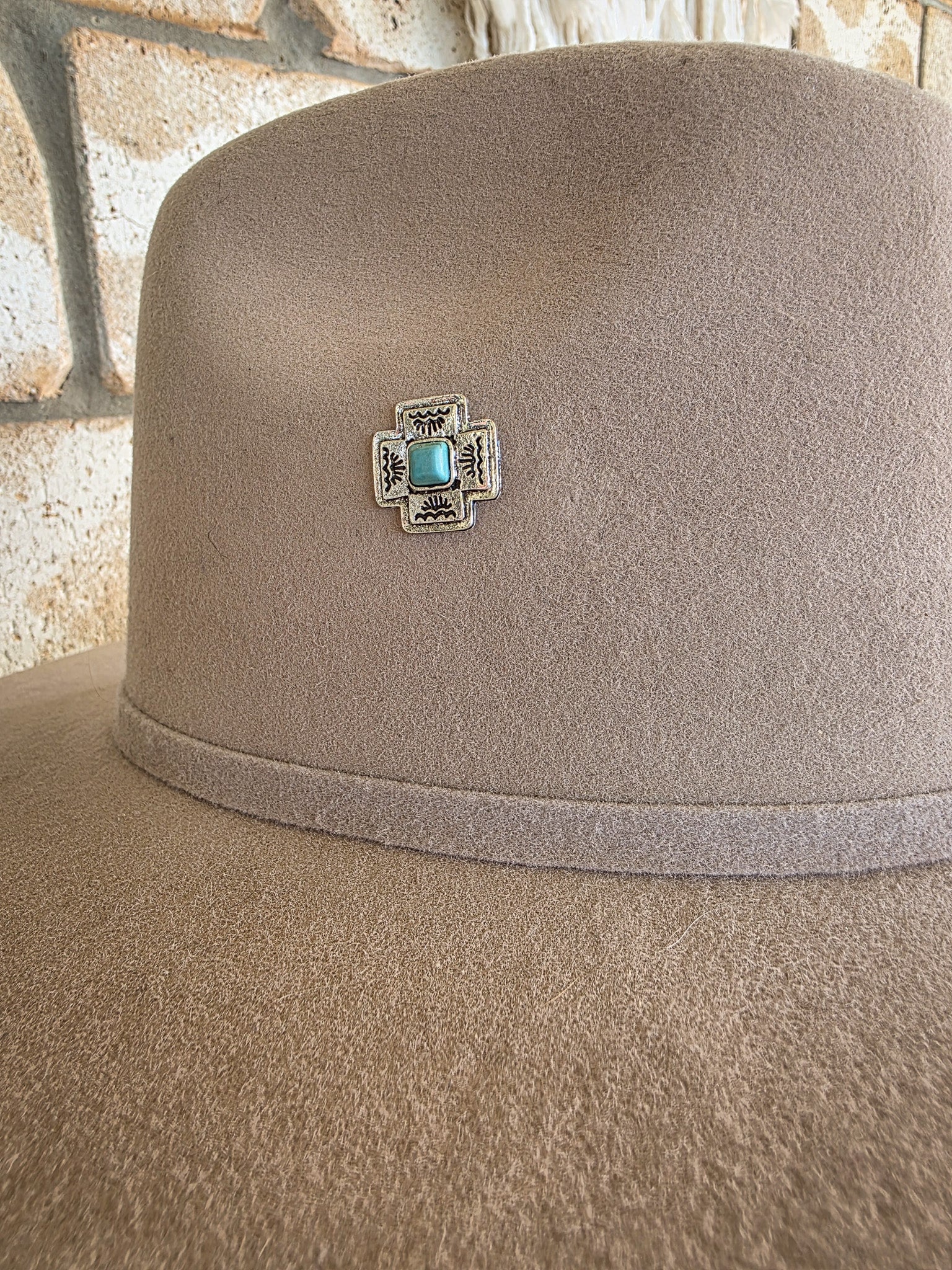 Sundancer & Turquoise Wings - Enamel Hat Pin