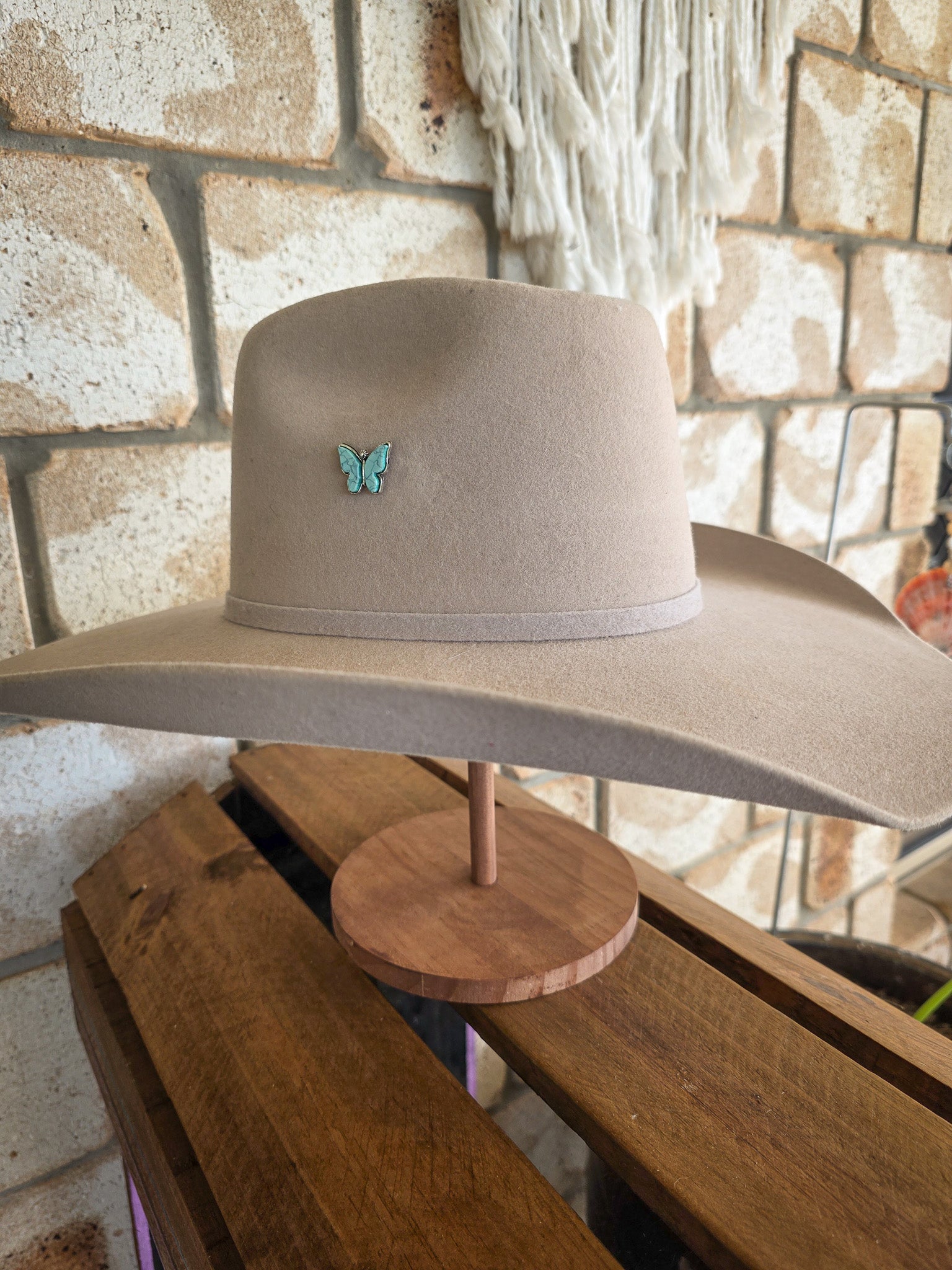 Sundancer & Turquoise Wings - Enamel Hat Pin