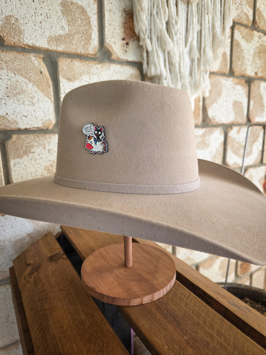 Giddy Up! There's chaos to spread! - Enamel Hat Pin