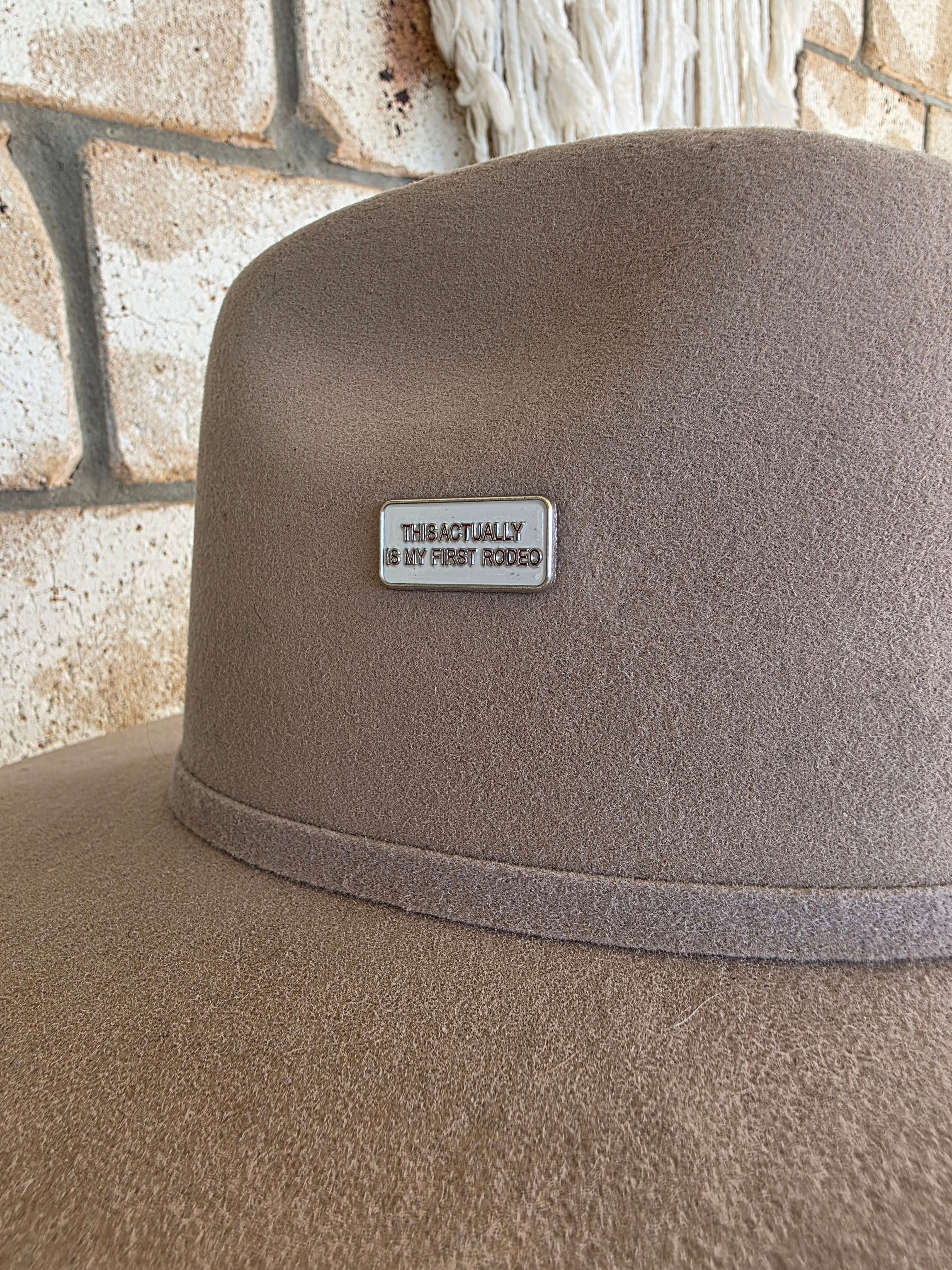 This actually is my first Rodeo - Enamel Hat Pin