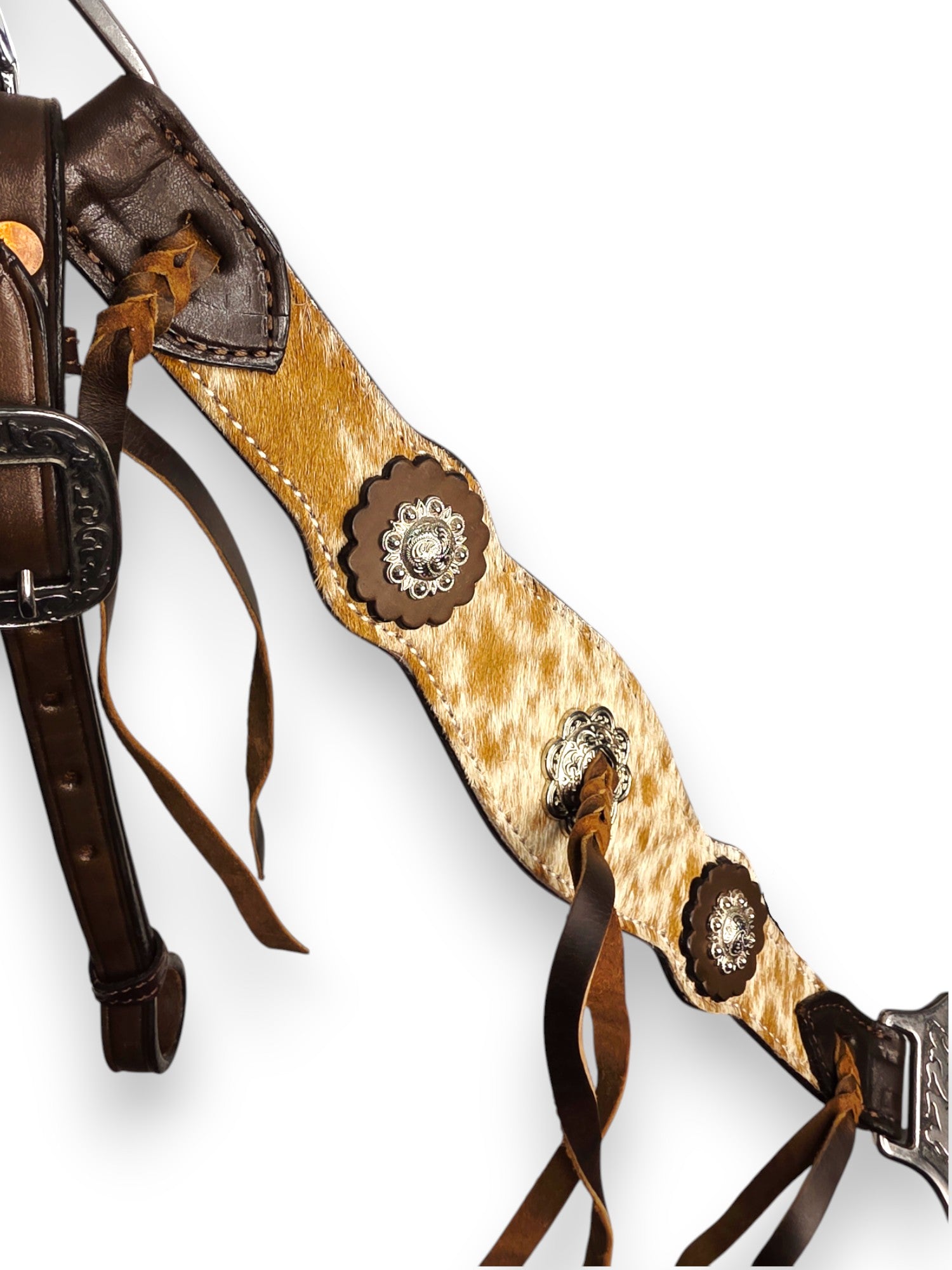 "Cowhide Canyon" Hair-On Western Tack Set