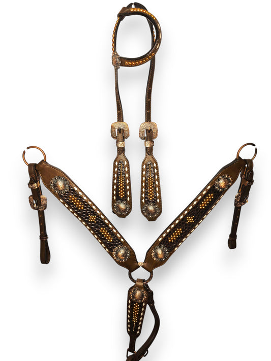 "Bronc Boss" Classic Studded Tack Set