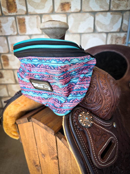 Pommel Saddle Bag - Aztec Turquoise