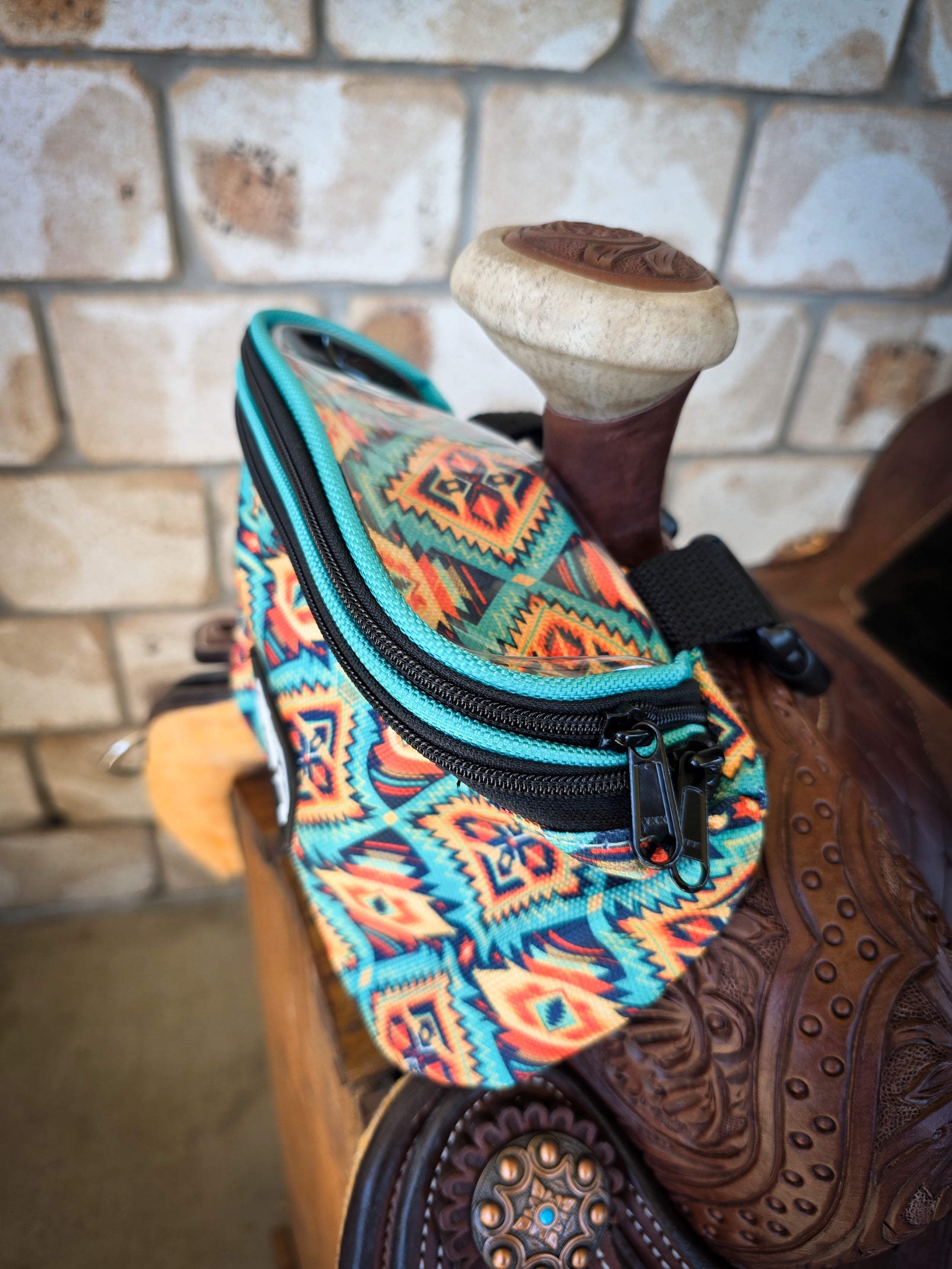 Pommel Saddle Bag - Aztec