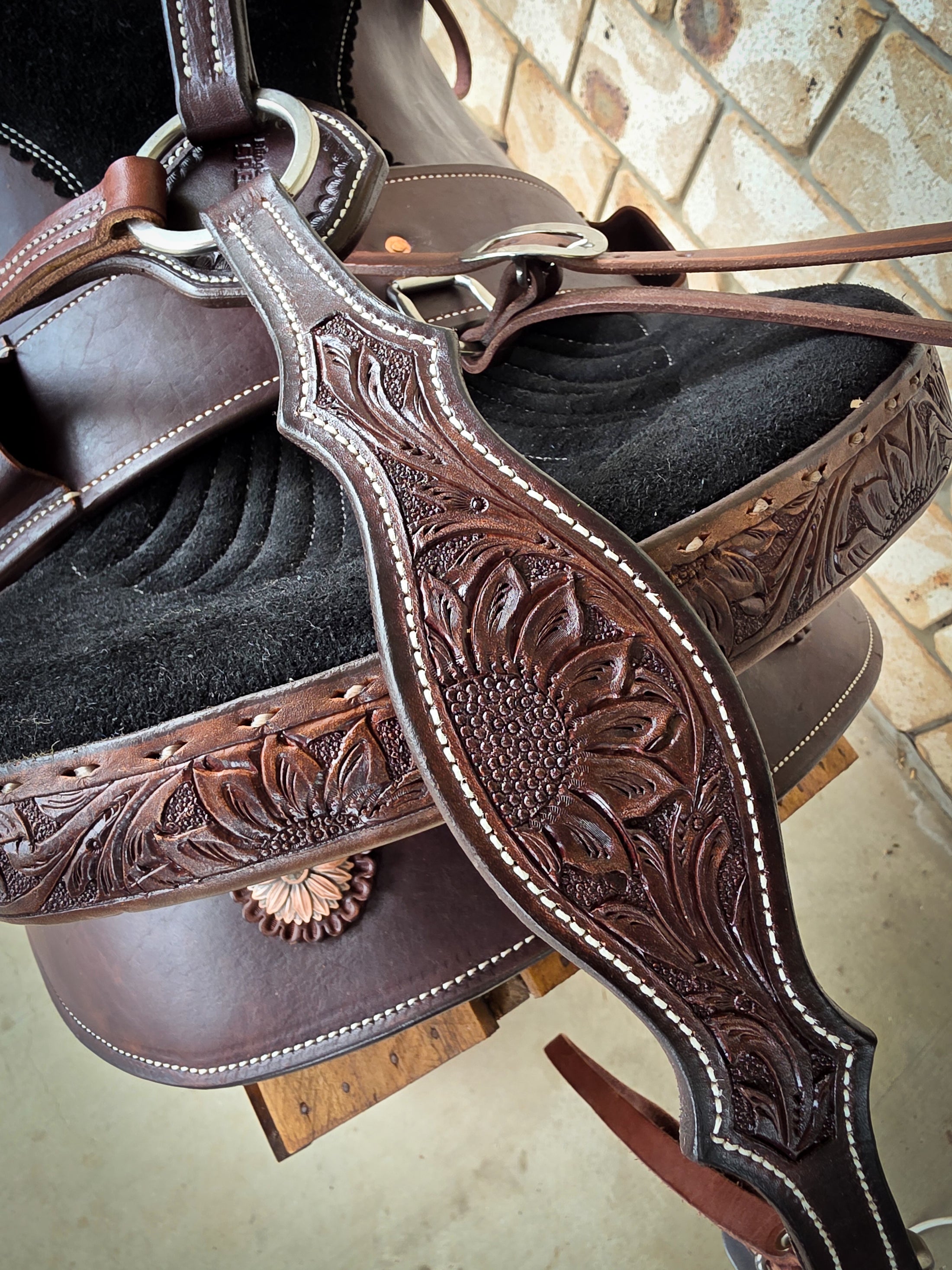 Leather Barrel Saddle - LBS6