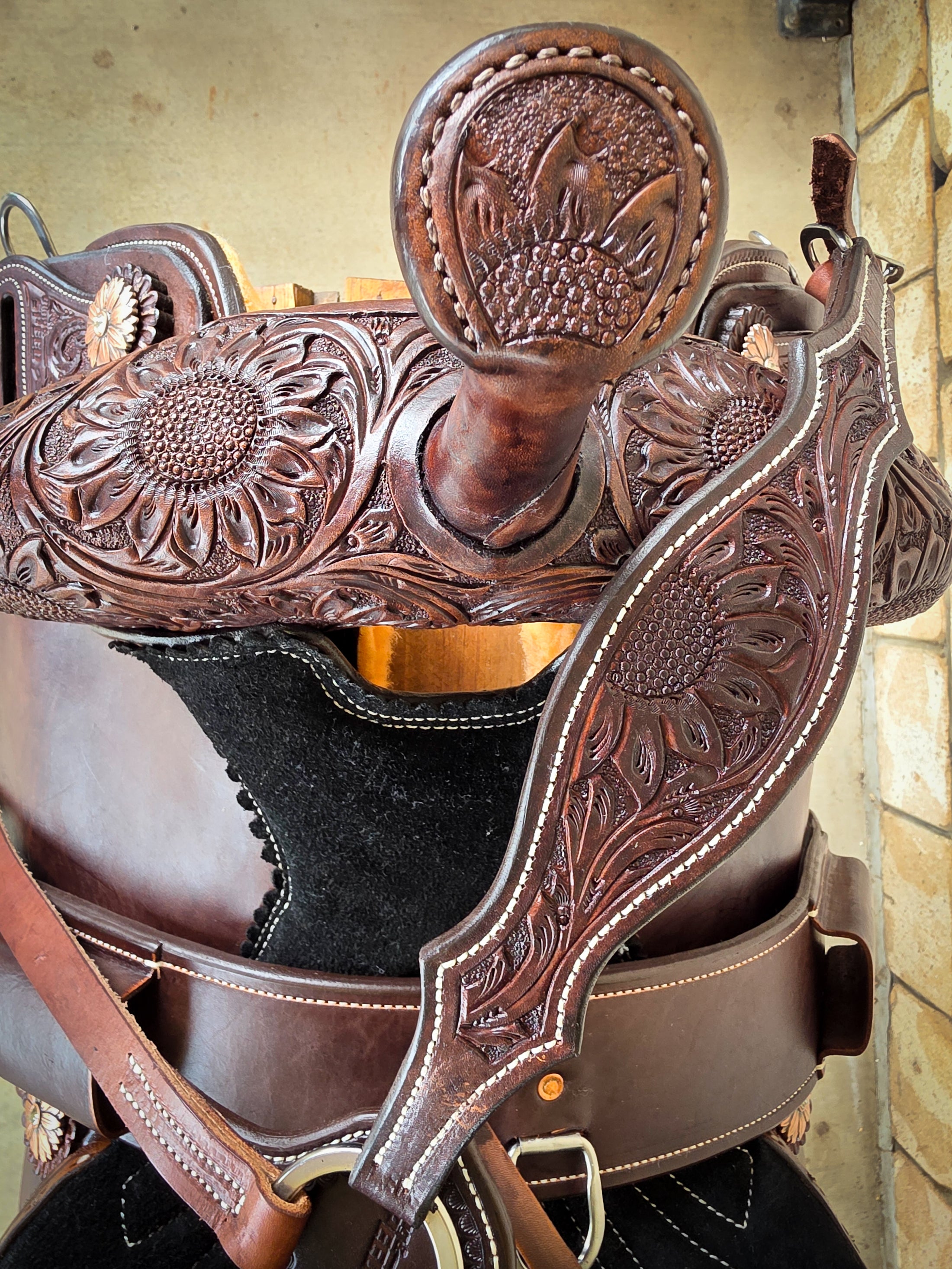 Leather Barrel Saddle - LBS6