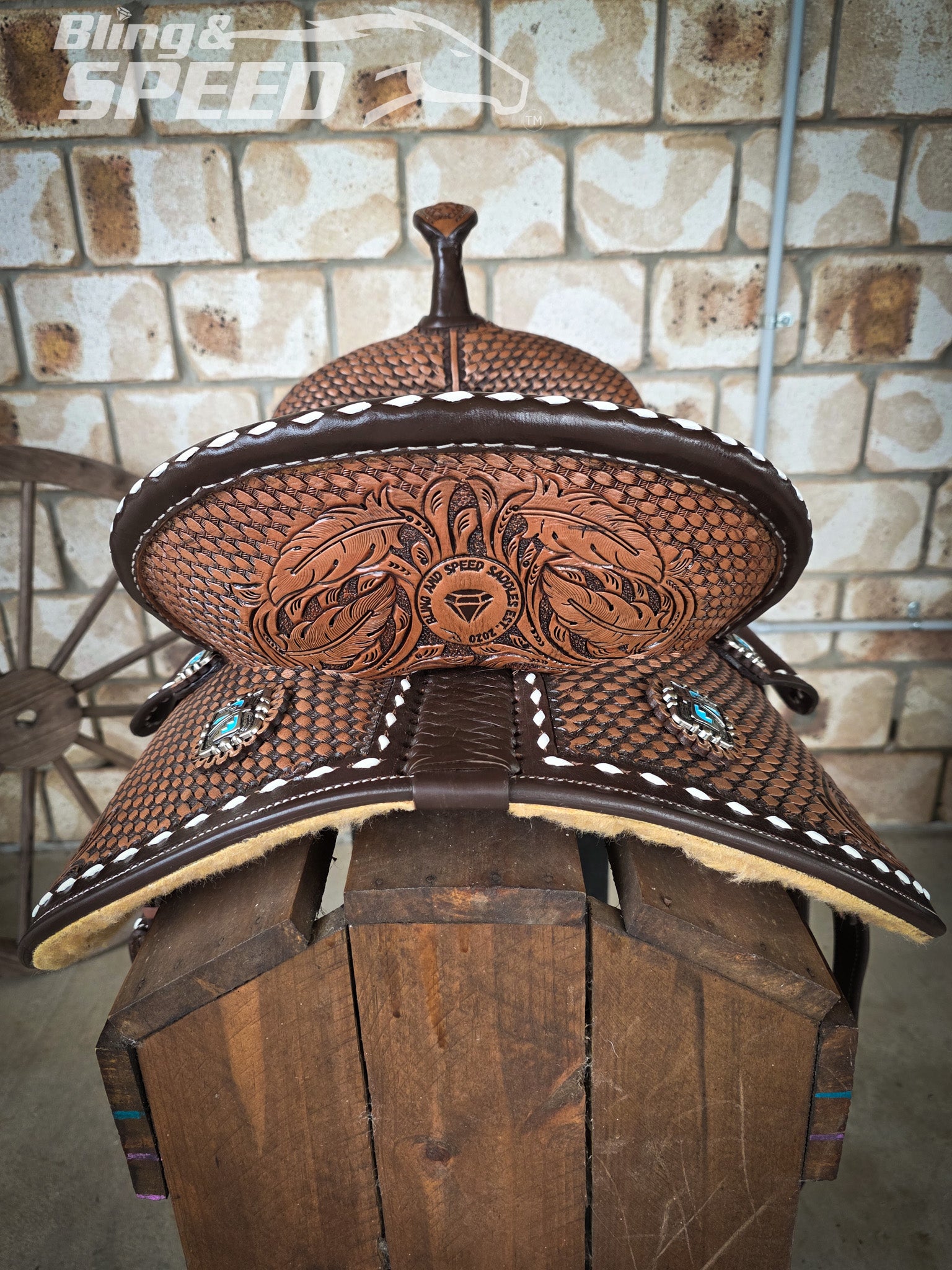 Leather Barrel Saddle - LBS15