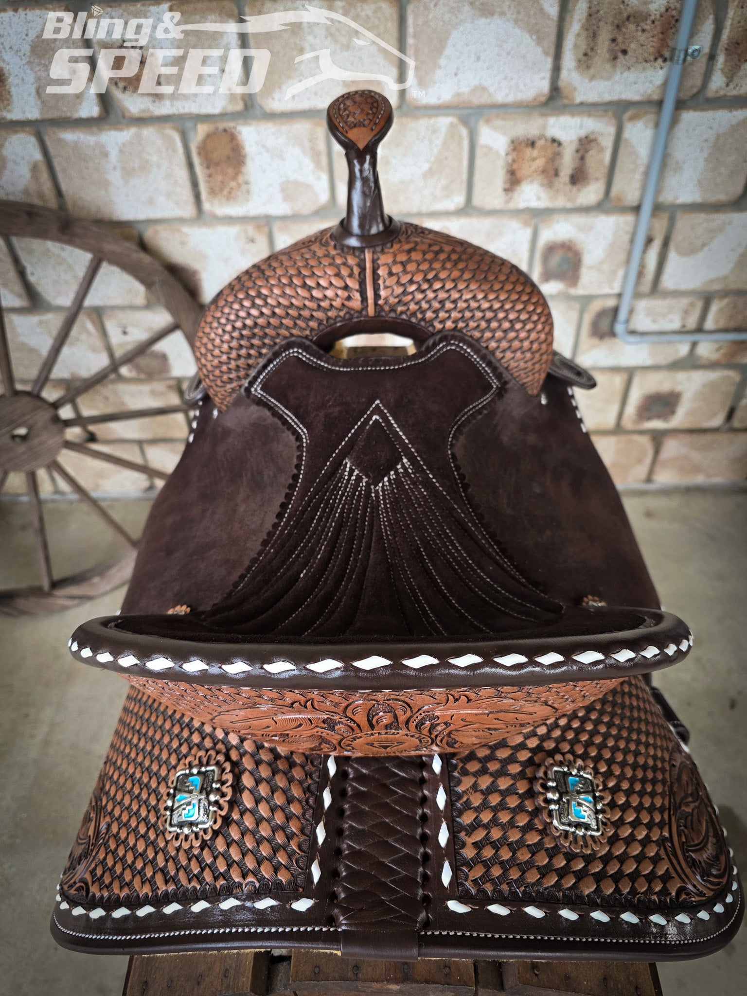 Leather Barrel Saddle - LBS15