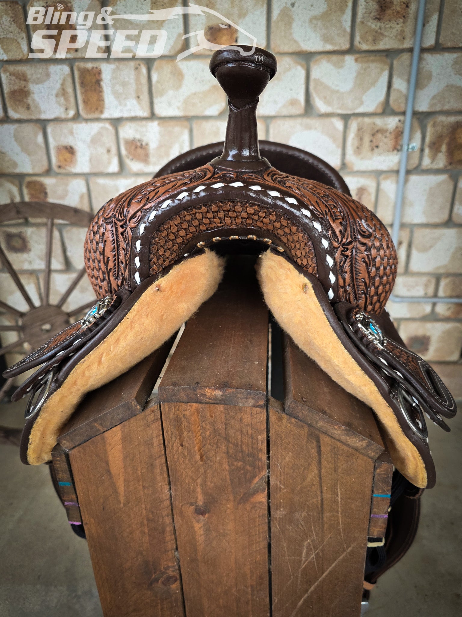 Leather Barrel Saddle - LBS15