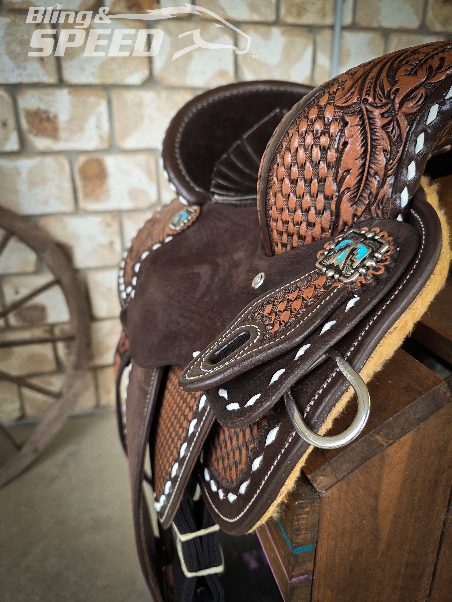 Leather Barrel Saddle - LBS15