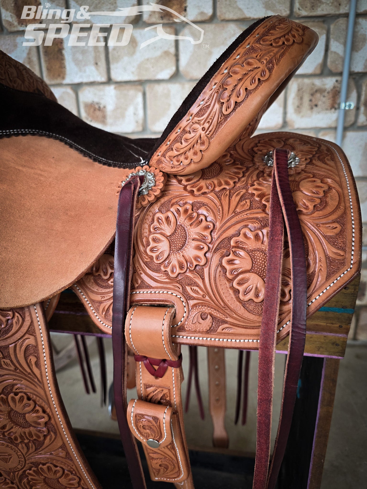Leather Barrel Saddle - LBS16