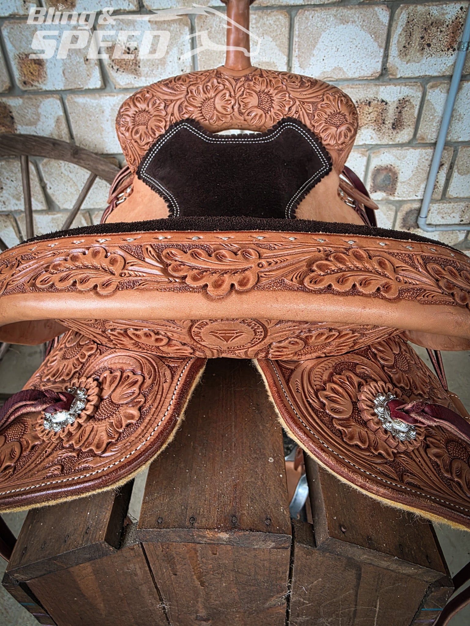 Leather Barrel Saddle - LBS16