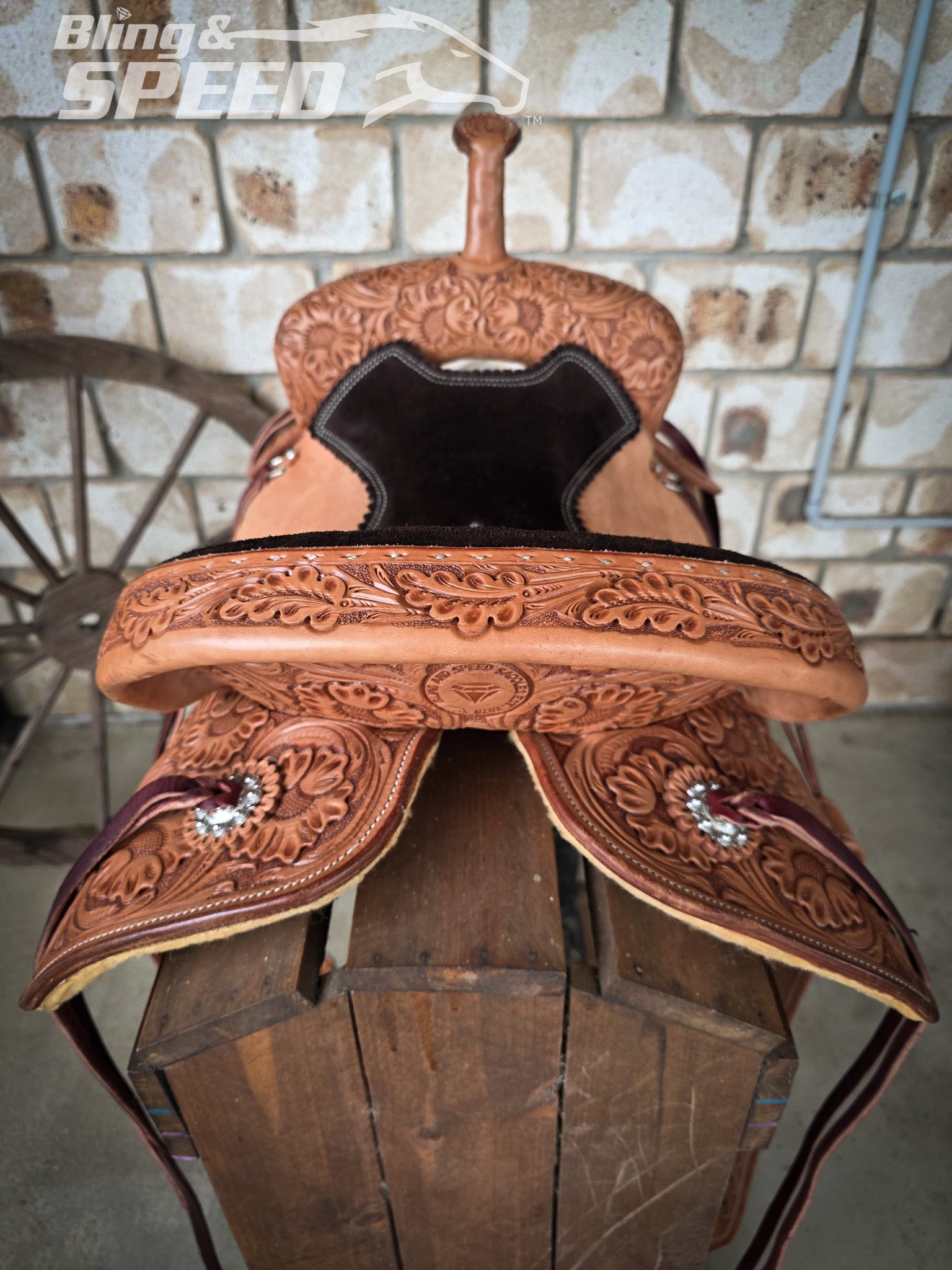 Leather Barrel Saddle - LBS16