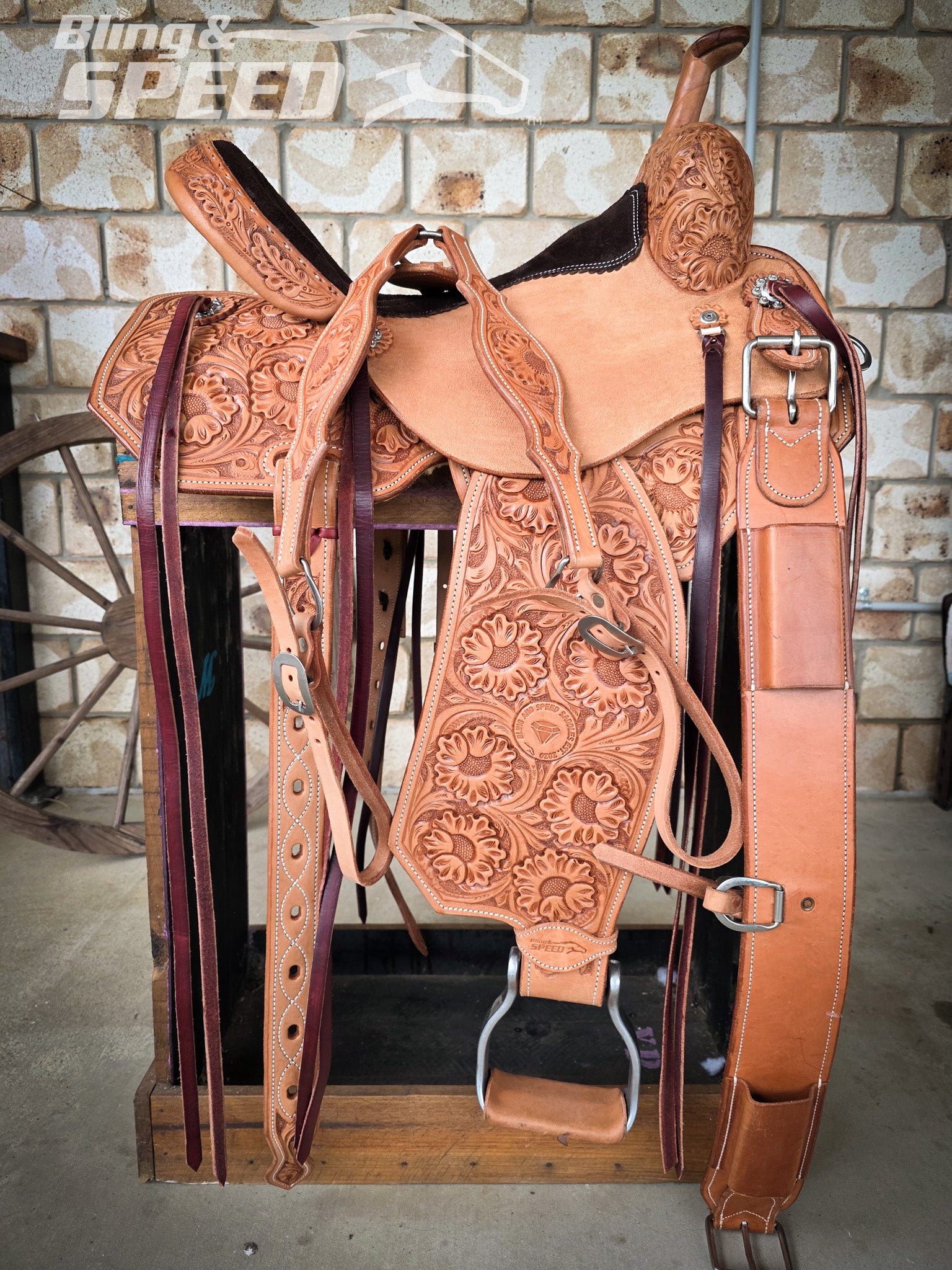 Leather Barrel Saddle - LBS16