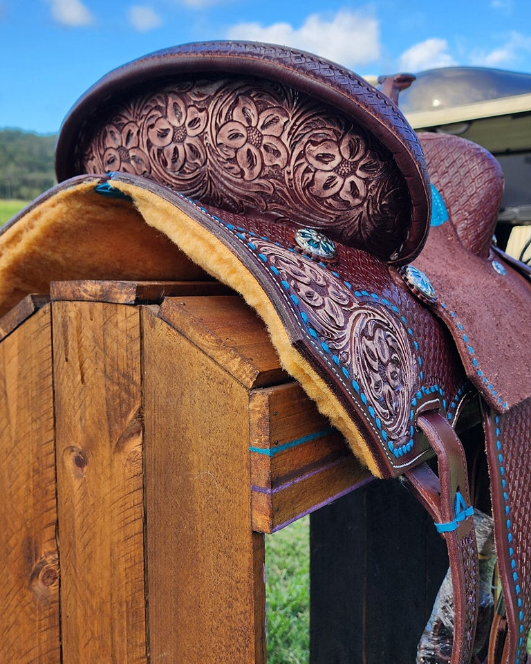 Leather Barrel Saddle - LBS4
