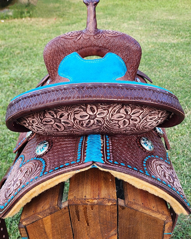 Leather Barrel Saddle - LBS4