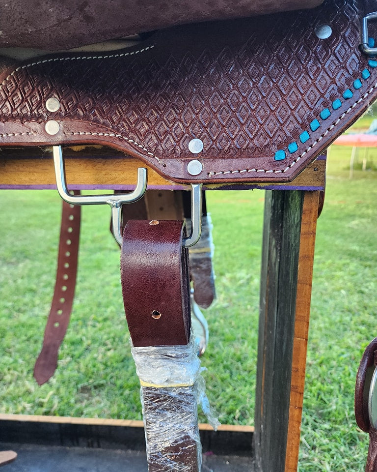 Leather Barrel Racing Saddle - PBR05