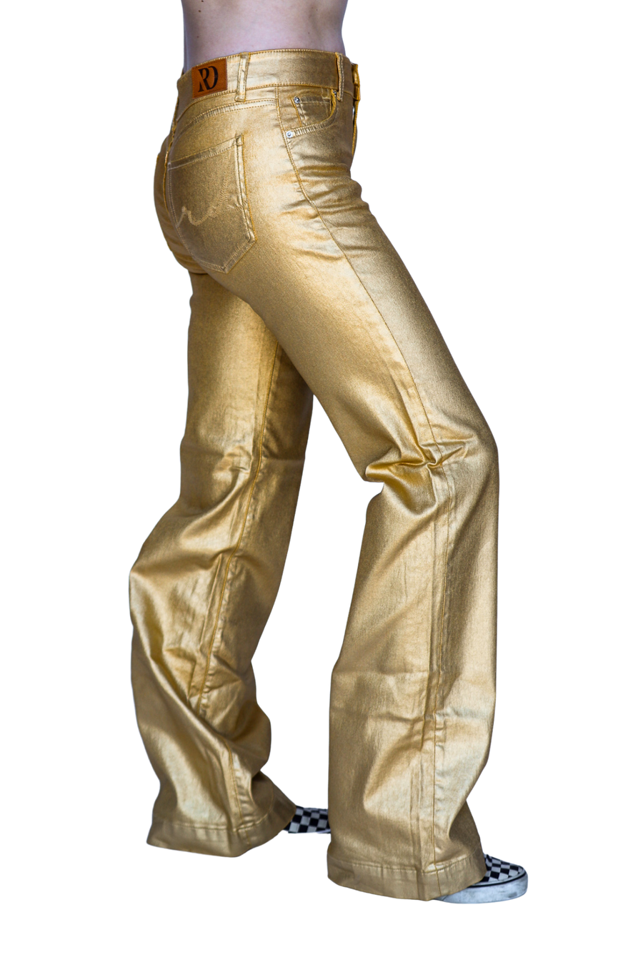 Gold Metallic Signature Trouser
