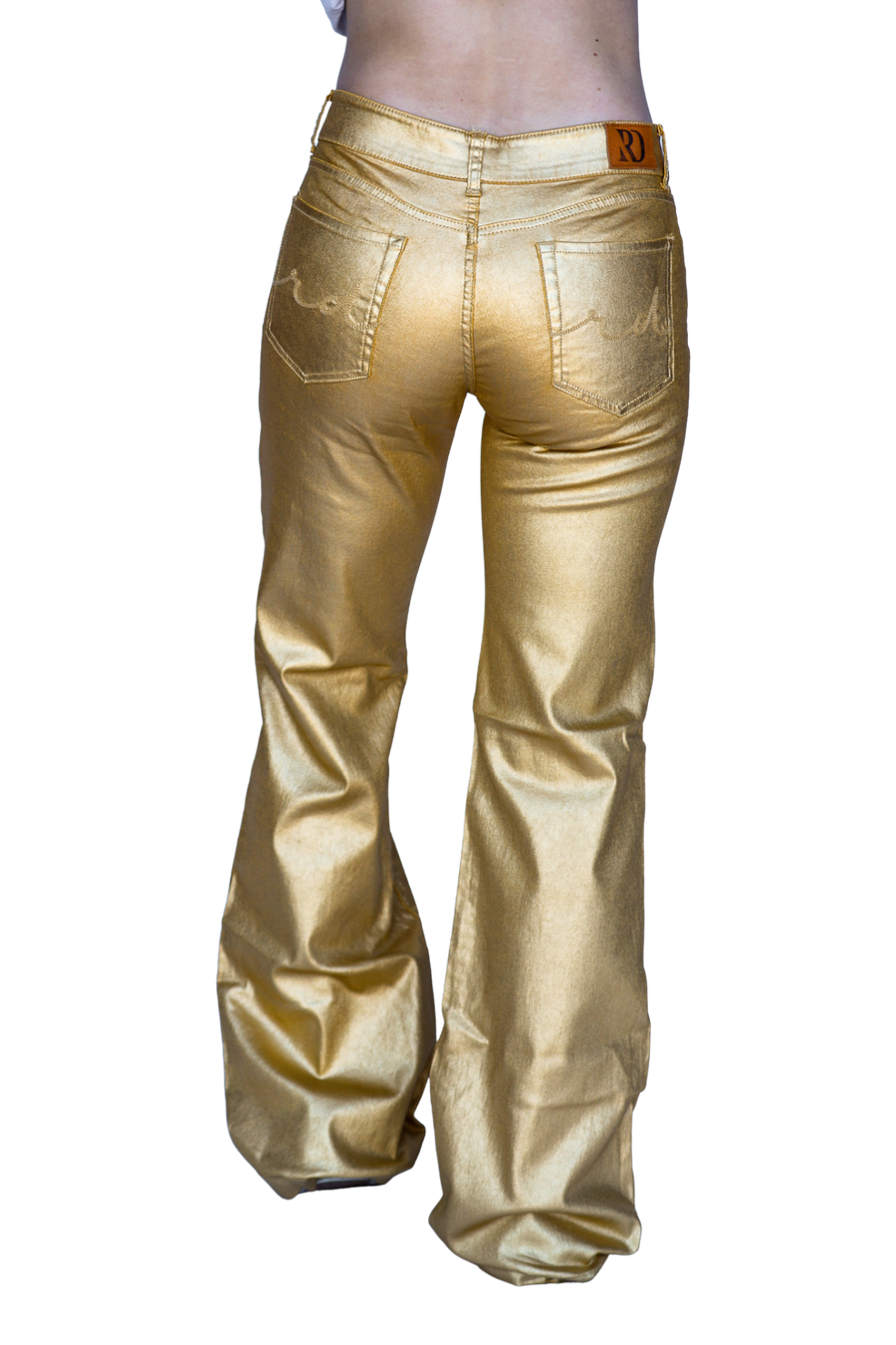 Gold Metallic Signature Trouser