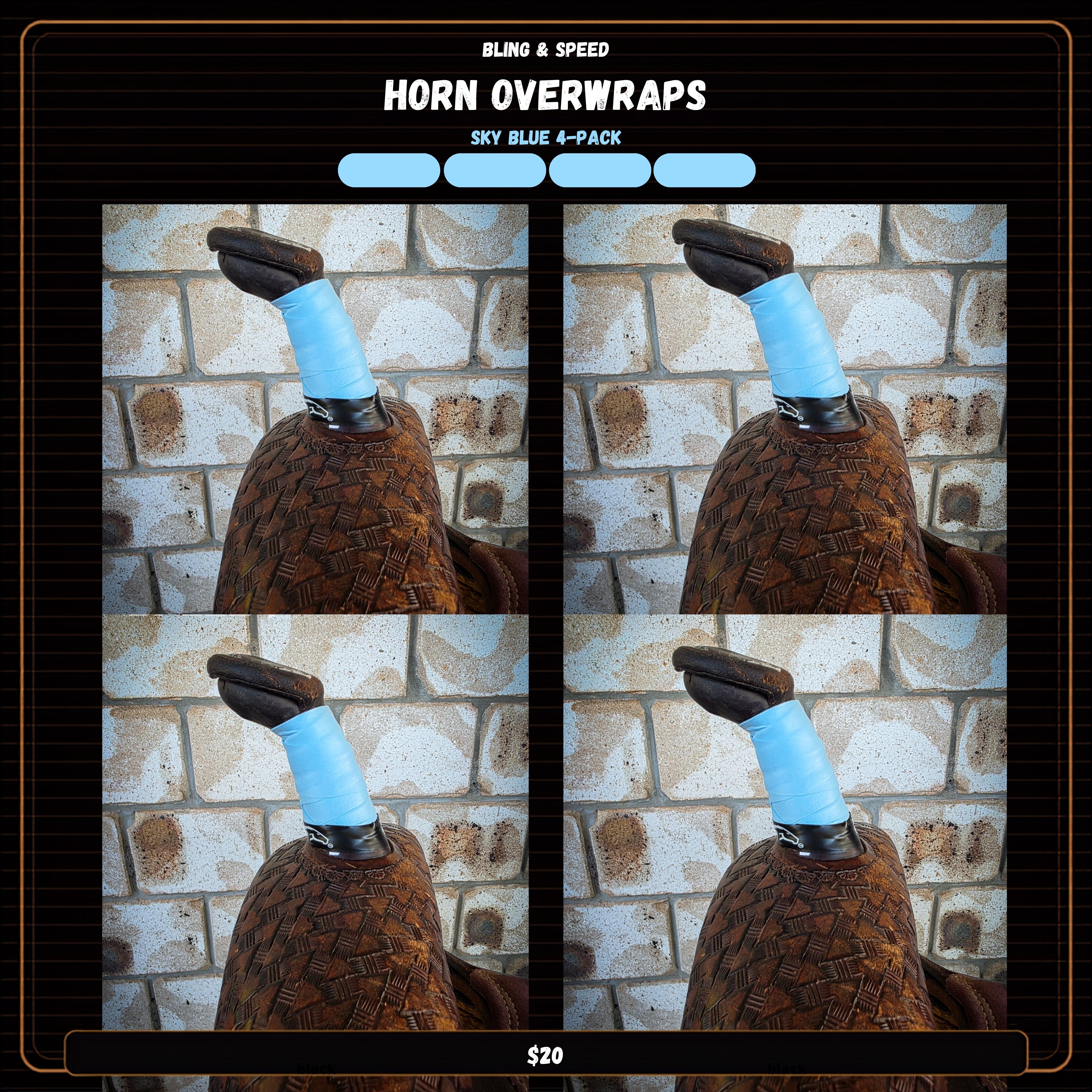 Horn Wrap 4-Pack - 16 Different Pack Options!