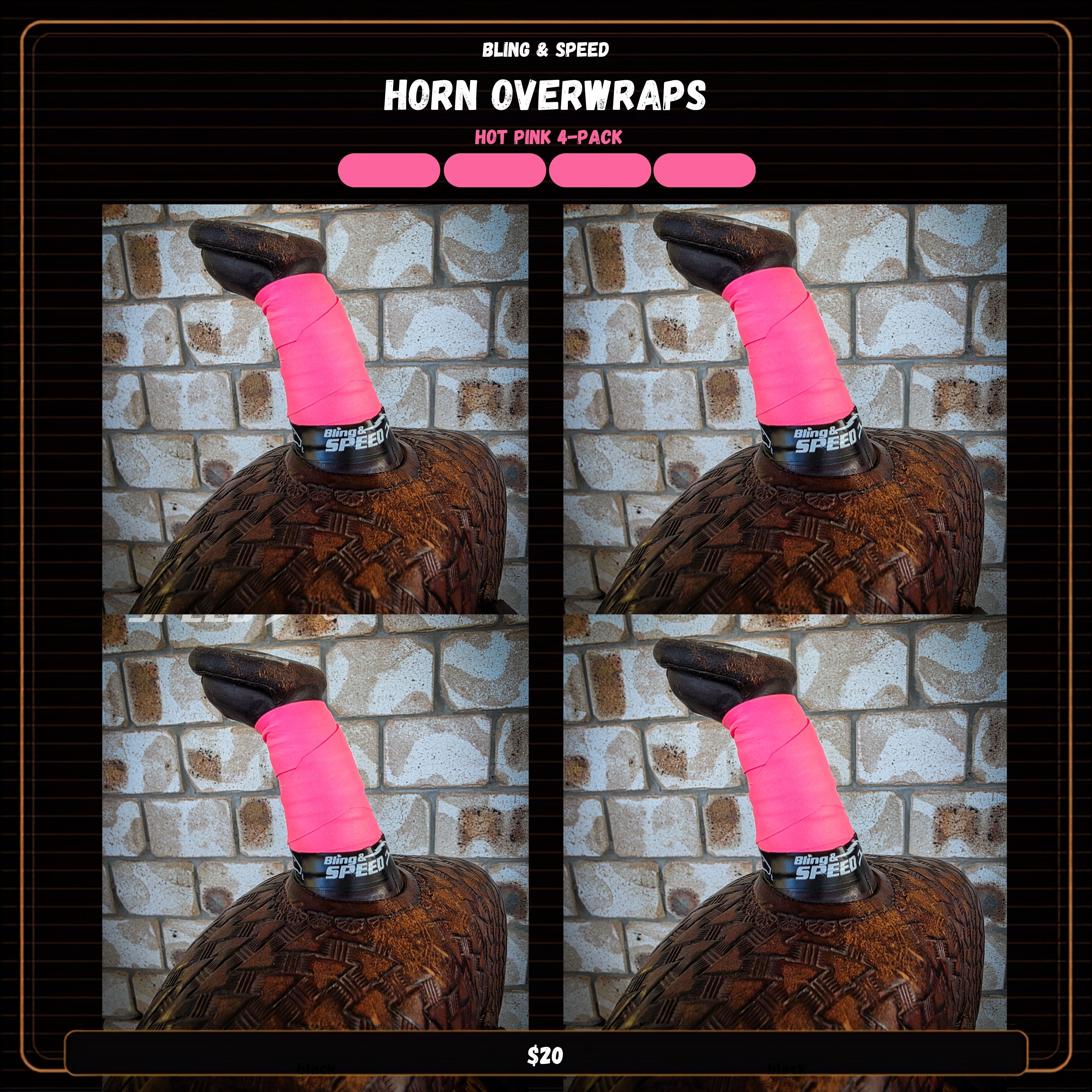 Horn Wrap 4-Pack - 16 Different Pack Options!