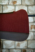 Load image into Gallery viewer, Full Wither Relief Merino Wool Felt Saddle Pad - Burgundy
